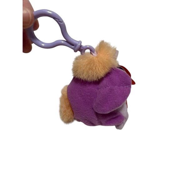Vintage 1999 Tiger Electronics Talking Furby Mini Clip-on Keychain Purple Works - Picture 5 of 6